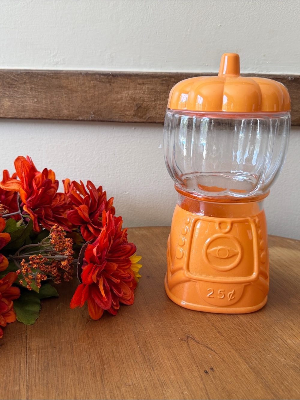 Target Orange Gumball Machine Kitchen Canister